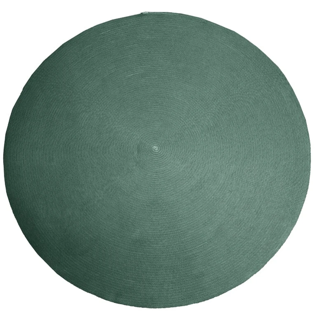 Photo of Circle Rug Round Dark Green