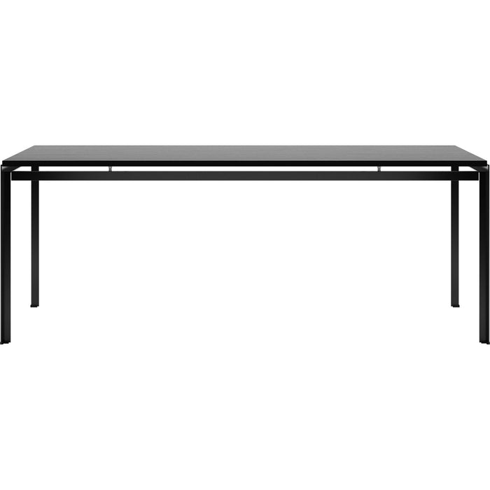 Photo of Carl Hansen - Pk52 - Professional Desk, Black Lacquered Oak, Black Powder Coating - Desk - Poul Kjærholm - Black - Metal/Wood