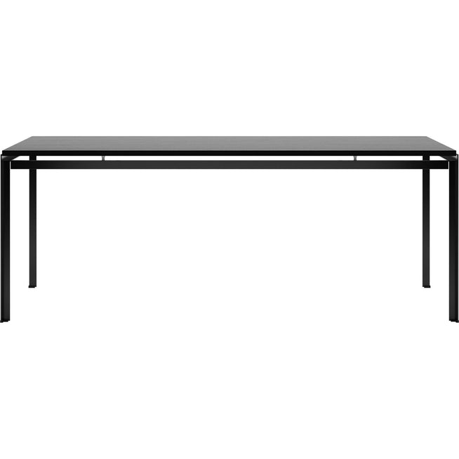 Photo of Carl Hansen - Pk52 - Professional Desk, Black Lacquered Oak, Black Powder Coating - Desk - Poul Kjærholm - Black - Metal/Wood