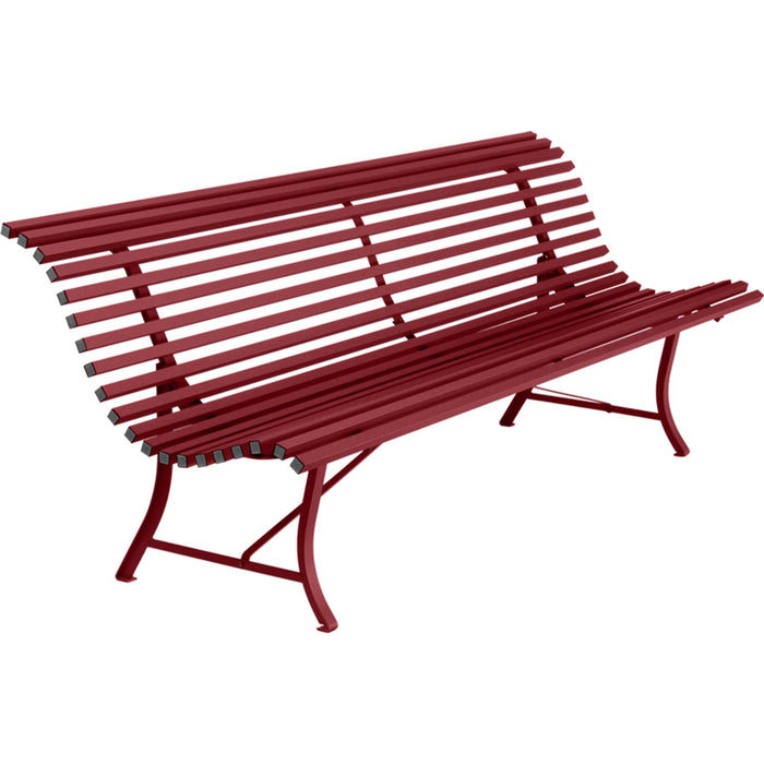 Photo of Louisiane Bench 200 cm Chili 43 - Garden Benches - Red - Metal