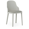 Thumbnail photo of Allez Chair Upholstered Canvas - Dining Chair - Warm Grey - H: 79 x L: 45 x D: 50 x Sh: 45.5 cm