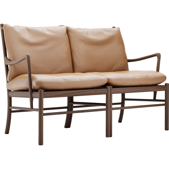 Photo of Carl Hansen - OW149-2 - Colonial Sofa, Oiled Walnut, Leather Group C Sif
