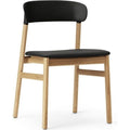Thumbnail photo of Herit Stol / Polstret - Spisebordsstol - Black (spectrum Leather) - L: 50 X D: 51 X H: 78,5 X Sh: 45 Cm