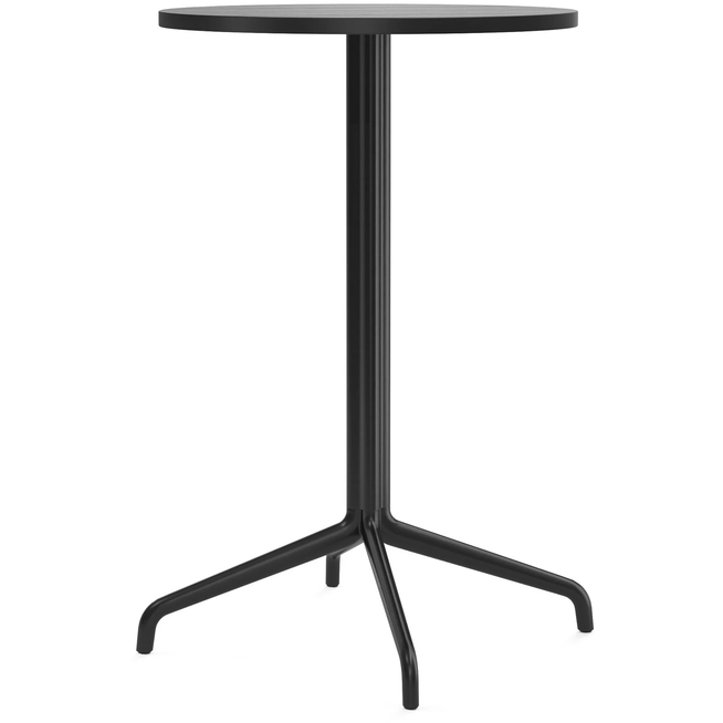 Photo of Harbour Column Counter Table 4-star - Black/black Oak - Ø60 Cm - Barbord - Norm Architects - Svart - Metall/trä