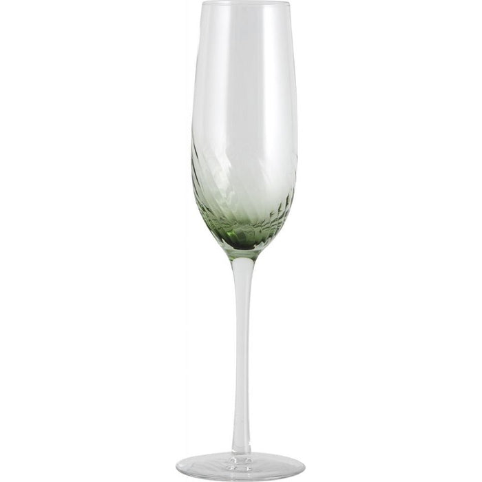 Photo of Garo champagne glass green - set of 8 pieces