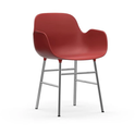 Form Armchair Steel - Spisebordsstol - Chrome /