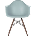 Eames Plastic Armchair Daw - 23 Ice Grey - Dark Maple - Matstolar - Charles & Ray Eames - Grå - Metall/trä/plast