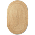 Thumbnail photo of Eternal Oval Jute Rug Small 140x200 Cm - Natural