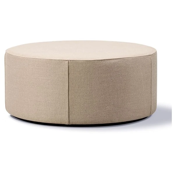 Mono Pouf 7425 By Due & Trampedach - Puf - Grand Linen Natural - Ø90 X H38 Cm
