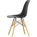 Eames Plastic Chair Dsw - 12 Deep Black - Golden Maple - Matstolar - Charles & Ray Eames - Svart - Metall/trä/plast