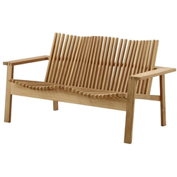 Photo of Amaze 2-personers Sofa - Sofa - Teak - B: 145 X D: 82 X H: 77 X Sh: 38 Cm