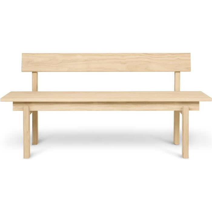 Photo of Peka Bench - Bænk - Natural - W: 59 - H: 75,5 - D: 150