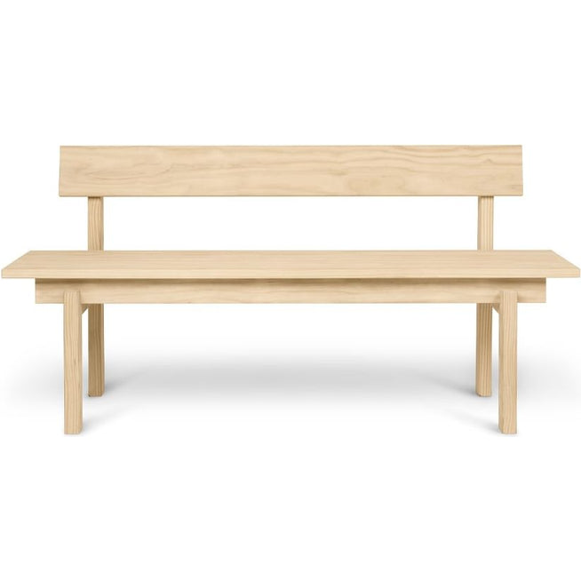 Photo of Peka Bench - Bænk - Natural - W: 59 - H: 75,5 - D: 150