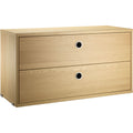Thumbnail photo of String drawer unit 78x30, oak - shelving - Nils Strinning - wood-coloured - wood