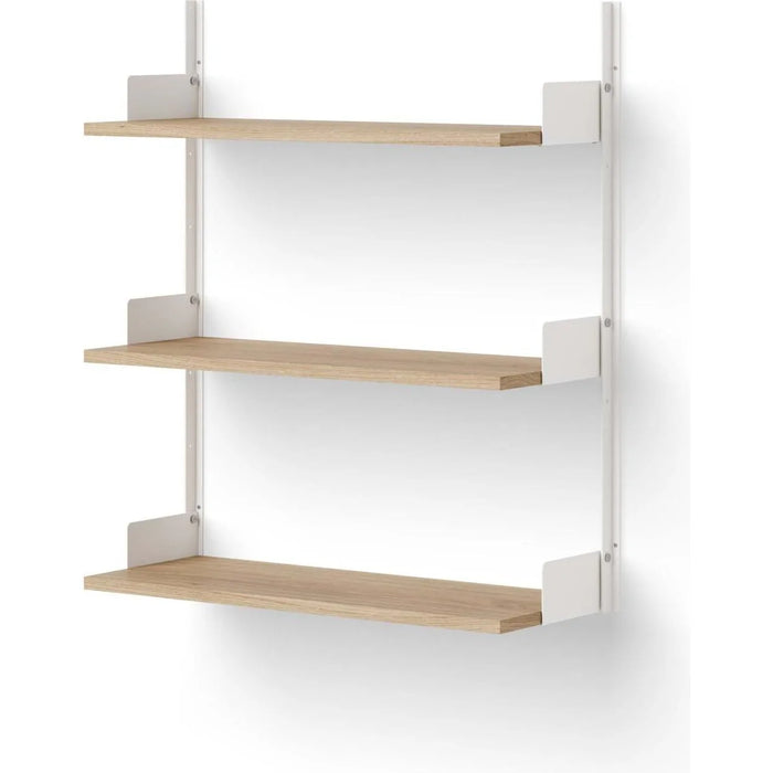Photo of Wall Shelf - 90 - Oak / White - H90 X W83.5 X D30.5 Cm
