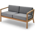 Virkelyst Sofa, Teak, Fossflakes Padding, Outdoor Textile /