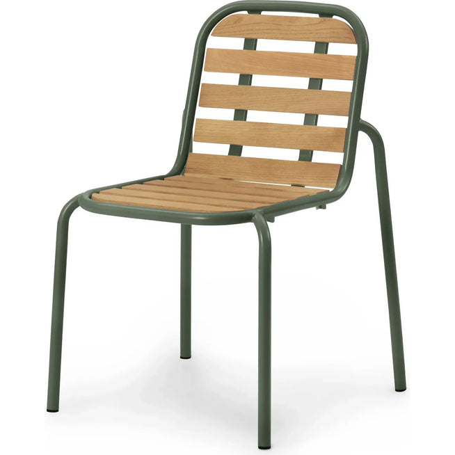 Photo of Vig Chair Robinia - Garden Chair - Dark Green - W57 X D55 X H83 X Sh46 Cm
