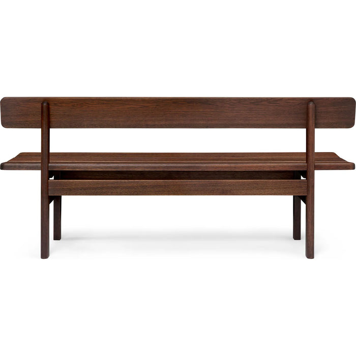 Photo of BMO699 Asserbo bench with backrest oiled eucalyptus