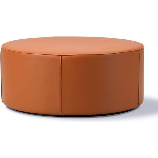 Photo of Mono Pouf 7425 By Due & Trampedach - Omni 307 Cognac - Ø90 X H38 Cm