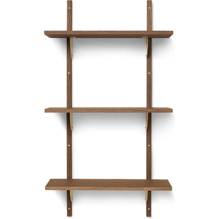 Photo of Sector Shelf - Hylde - Røget Eg/messing - T/n - W: 54 X D: 22,1 X H: 102 Cm