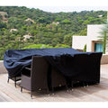 Thumbnail photo of Cane-line Cover - Cover - Cover 2 - 5604s: Dining tables max. 280 cm incl. 8 chairs - W: 280 x D: 150 x H: 100 cm