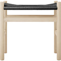 Thumbnail photo of Carl Hansen - Ch53, oak, soaped, black braided, 39 cm - footstools - Hans J. Wegner - Wood-coloured - Paper/wood