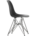 Eames Plastic Chair Dsr - 12 Deep Black - Basic Dark Base - Matstolar - Charles & Ray Eames - Svart - Metall/plast