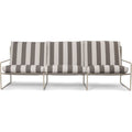 Thumbnail photo of Desert 3-seater - Havesofa - Stripe - Cashmere/chocolate - W233 X H78 X D85 Cm