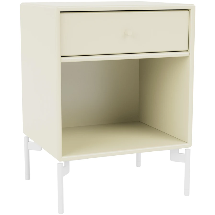 Photo of Dream Nightstand - Vanilla / Snow Legs - Bedside Table - Peter J. Lassen - White - Mdf