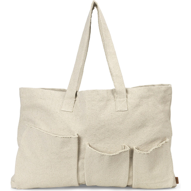Photo of Pocket Weekend Bag - Weekendtaske - Off-white - W75 X H50 X D3 Cm