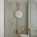 Rise & Shine Wall Mirror Natural Oak/Brass