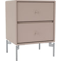 Thumbnail photo of Drift Drawer Module - Mushroom / Matt Chrome Legs - Sängbord - Peter J. Lassen - Beige - Mdf