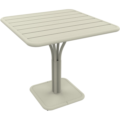 Photo of Luxembourg Pedestal Table 80x80 Cm Clay Grey A5 - Outdoor Dining Table - Metal
