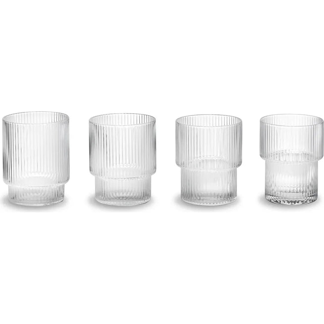 Photo of Ripple Glass (set Of 4) - Glas
