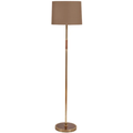 Thumbnail photo of Brass and Beechwood Floor Lamp