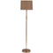 Thumbnail photo of Brass and Beechwood Floor Lamp