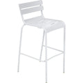 Luxembourg Bar Chair Cotton White 01 - Barstolar & Barpallar - Frédéric Sofia - Vit - Metall