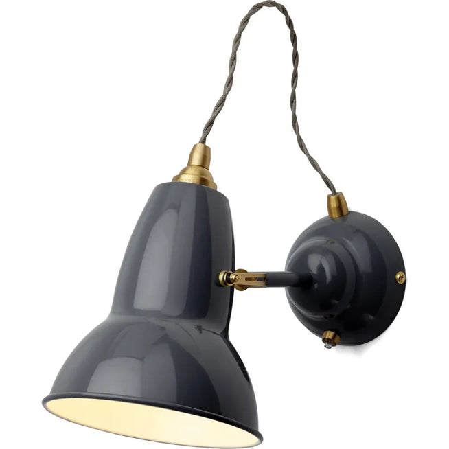 Photo of Original 1227 Brass Wall Lamp Elephant Grey - Sänglampor - George Carwardine - Grå