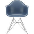 Eames Plastic Armchair Dar - 83 Sea Blue - Chrome Base - Matstolar - Charles & Ray Eames - Blå - Metall/plast