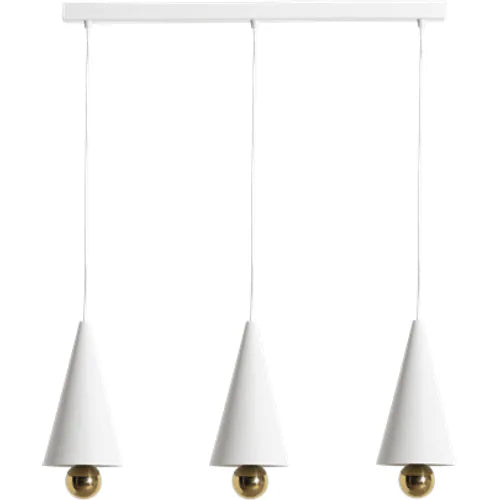 Photo of Pendant System Line Plate 3 White - Pendellampor - Daniel Emma - Vit