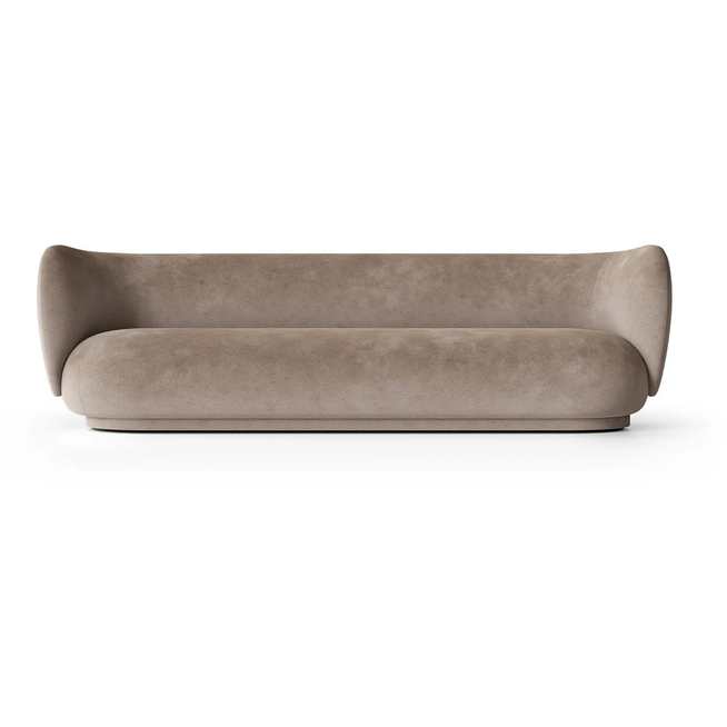 Photo of Rico 4 Personers Faded Velvet L: 260 Cm - Beige