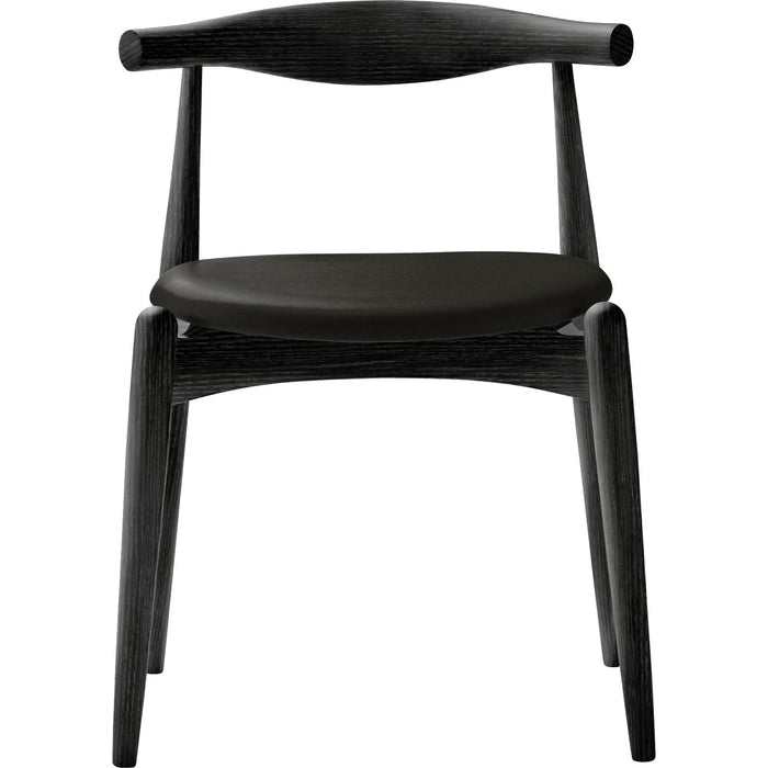 Photo of Carl Hansen - Ch20, Black lacquered oak, Leather group B Thor - 359 - Dining chairs - Hans J. Wegner - Black - Wood