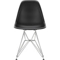 Eames Plastic Chair Dsr - 12 Deep Black - Chrome Base - Matstolar - Charles & Ray Eames - Svart - Metall/plast