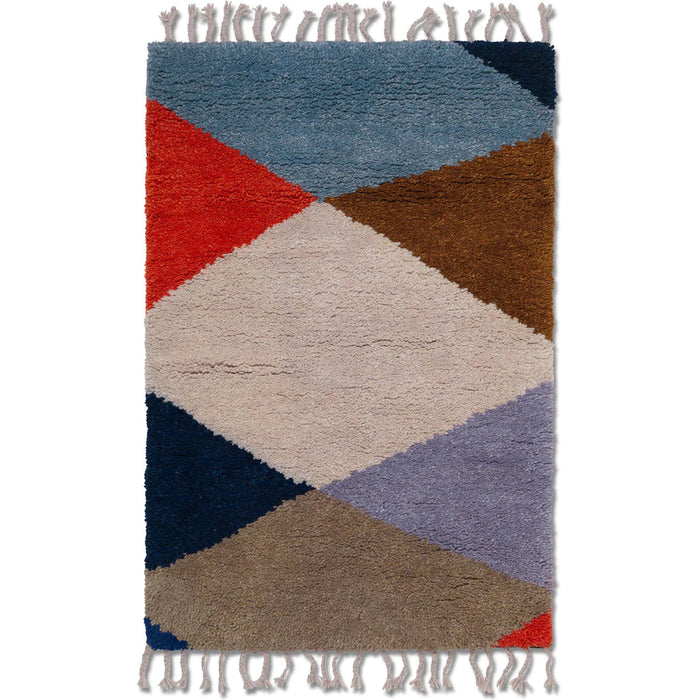 Photo of Harlequin Knotted Rug - Gulvtæppe - Multi Blue - W80 X L120 X H4 Cm