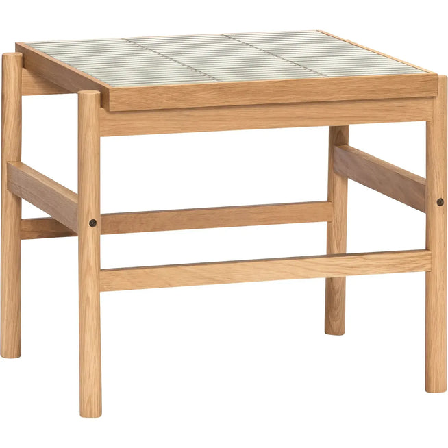 Photo of Side table with tiles Mint/Natural