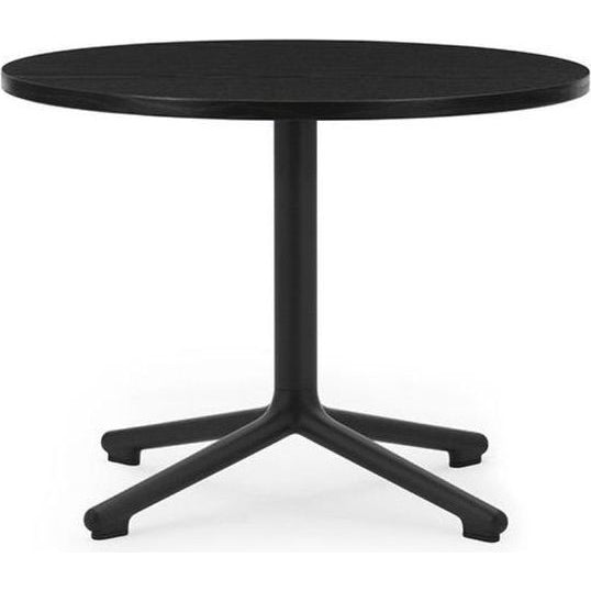 Photo of Lunar Coffee Table Ø60 - Coffee Table - Frame: Black Lacquered Aluminium/ Table Top:
