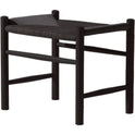 J16 Stool Natural-Black Lacquered Oak