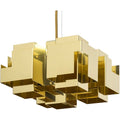 Thumbnail photo of Skyline Pendant Light Large - Raw Polished Brass - Pendant Lights - Folk Shape - Gold