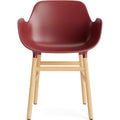 Thumbnail photo of Form Armchair Red, Oak Legs