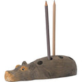 Thumbnail photo of Hippo Pencil Holder - Holder - Hippo Pencil Holder - Hand-carved - W7 X D19 X H4.5 Cm